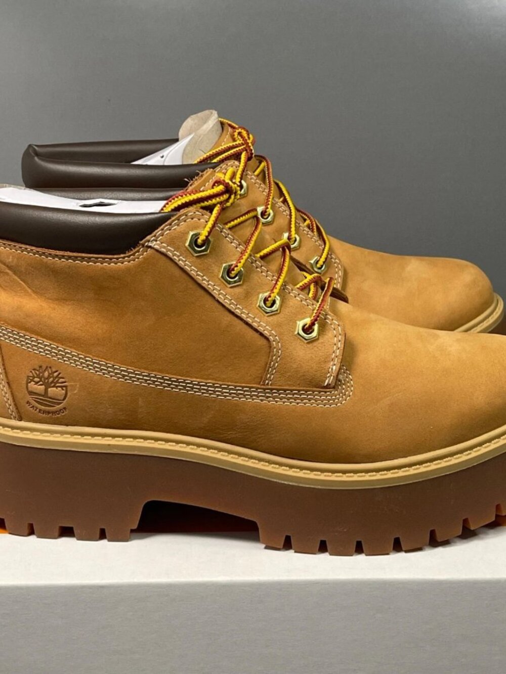 Women's Timberland Stone Street Platform Waterproof Chukka Boots - Wheat Nubuck